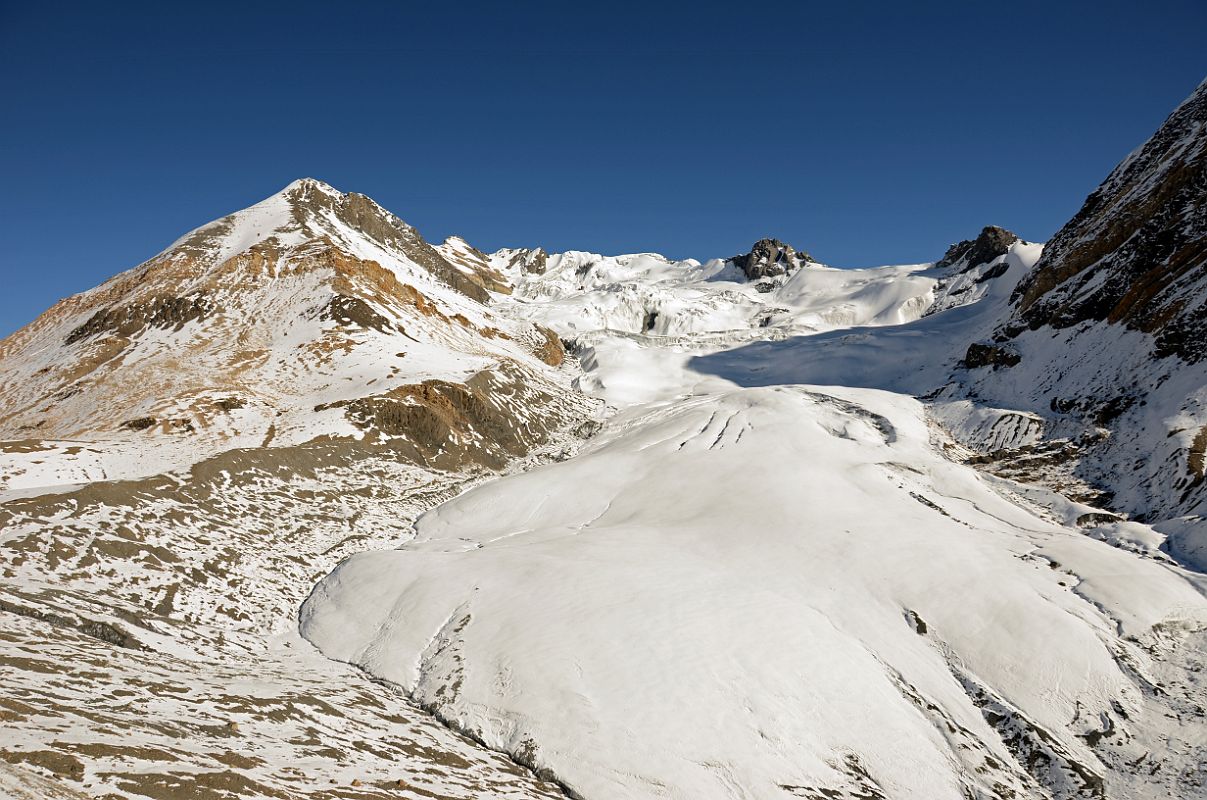 16 View Of Glacier To The North From First Tilicho Tal Lake Pass 5375m 